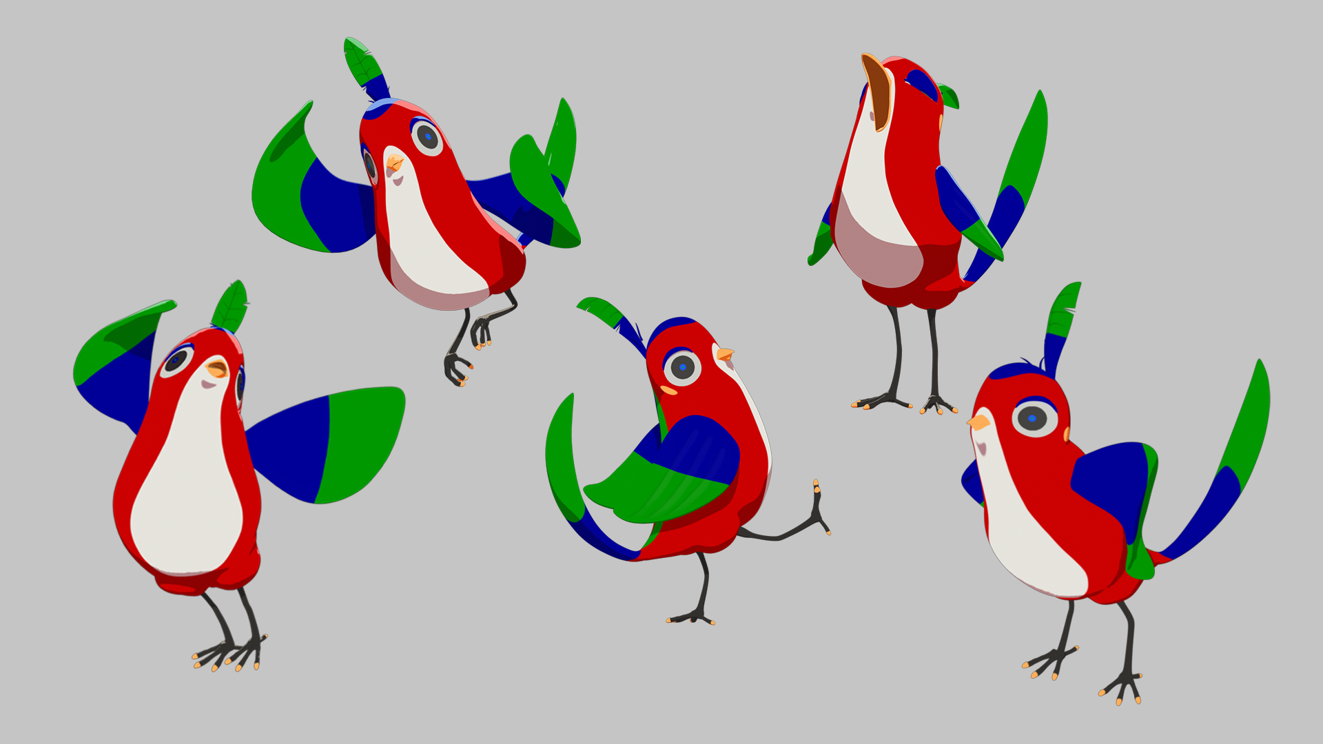 手描きの雰囲気を大切にしながら3D化した「チッチチ」。